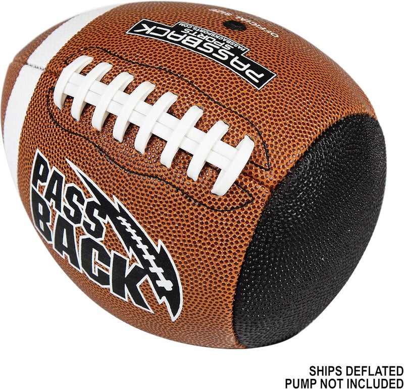 Passback Official Composite Football, Ages 14+, High School Training Football, (Ships Deflated) - Image 4